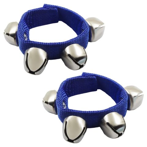 Auvotuis Adjustable Hand Wrist Bells Triggers, Dark Blue, 2 Pcs