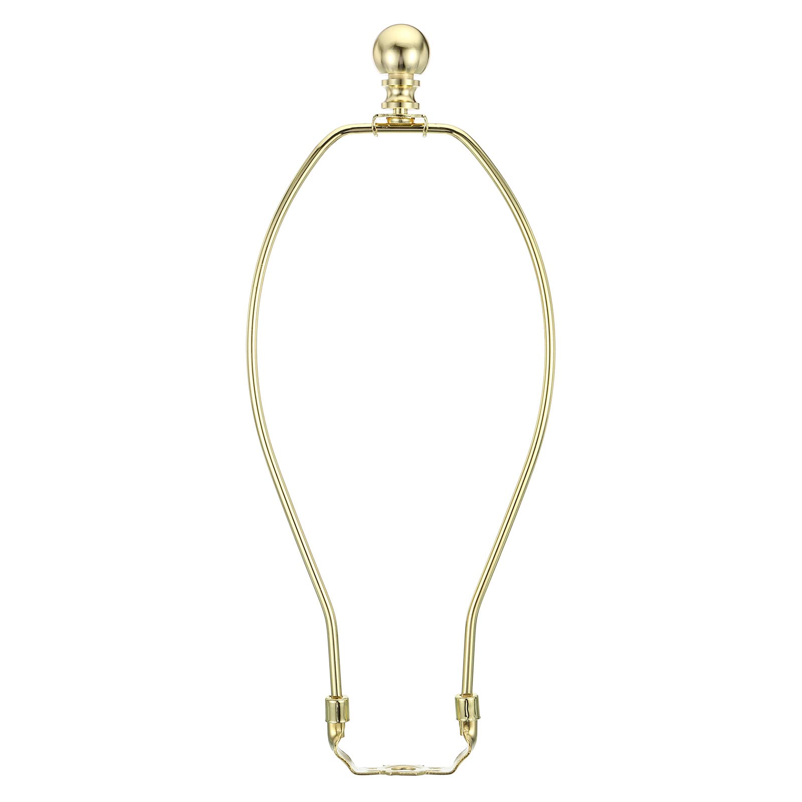 PATIKIL 11 Inch Lamp Harp Kit with Finial, 1 Set Detachable Shade Bracket Holder, DIY Lighting Accessories for Table Floor Lamps, Gold Tone