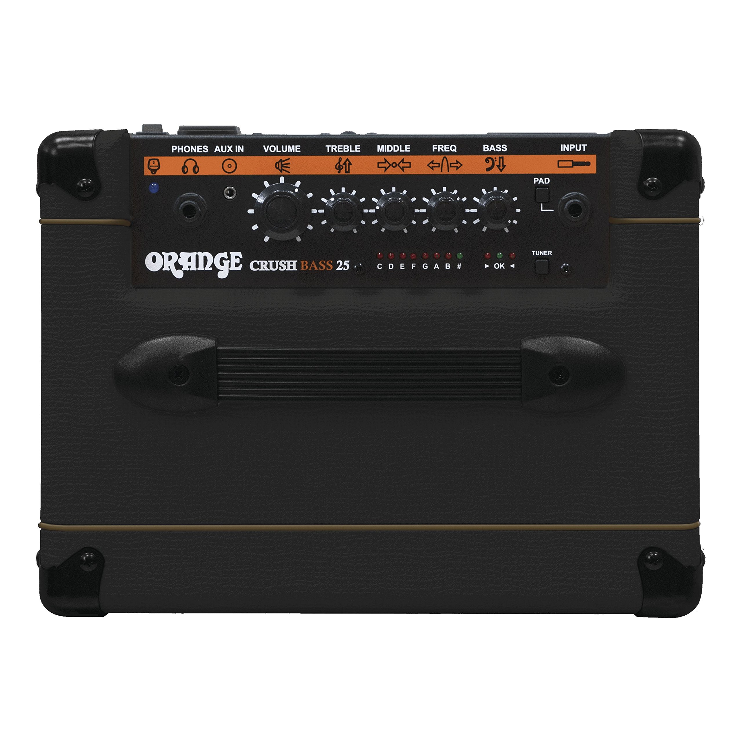 Orange Crush Bass 25W Bass Guitar Combo Amp, Black