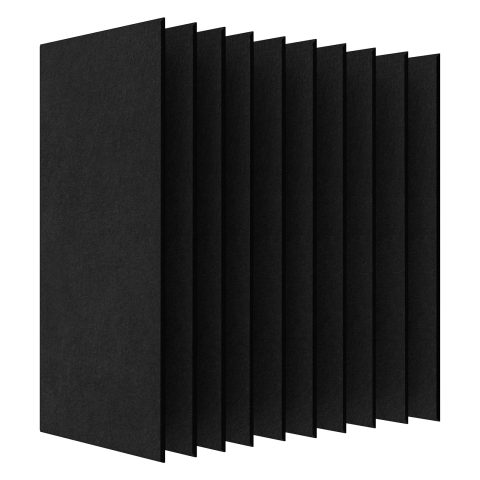 10 Pack Acoustic Panels, 47.2 x 23.6 Inches Sound Proof Panels, Black