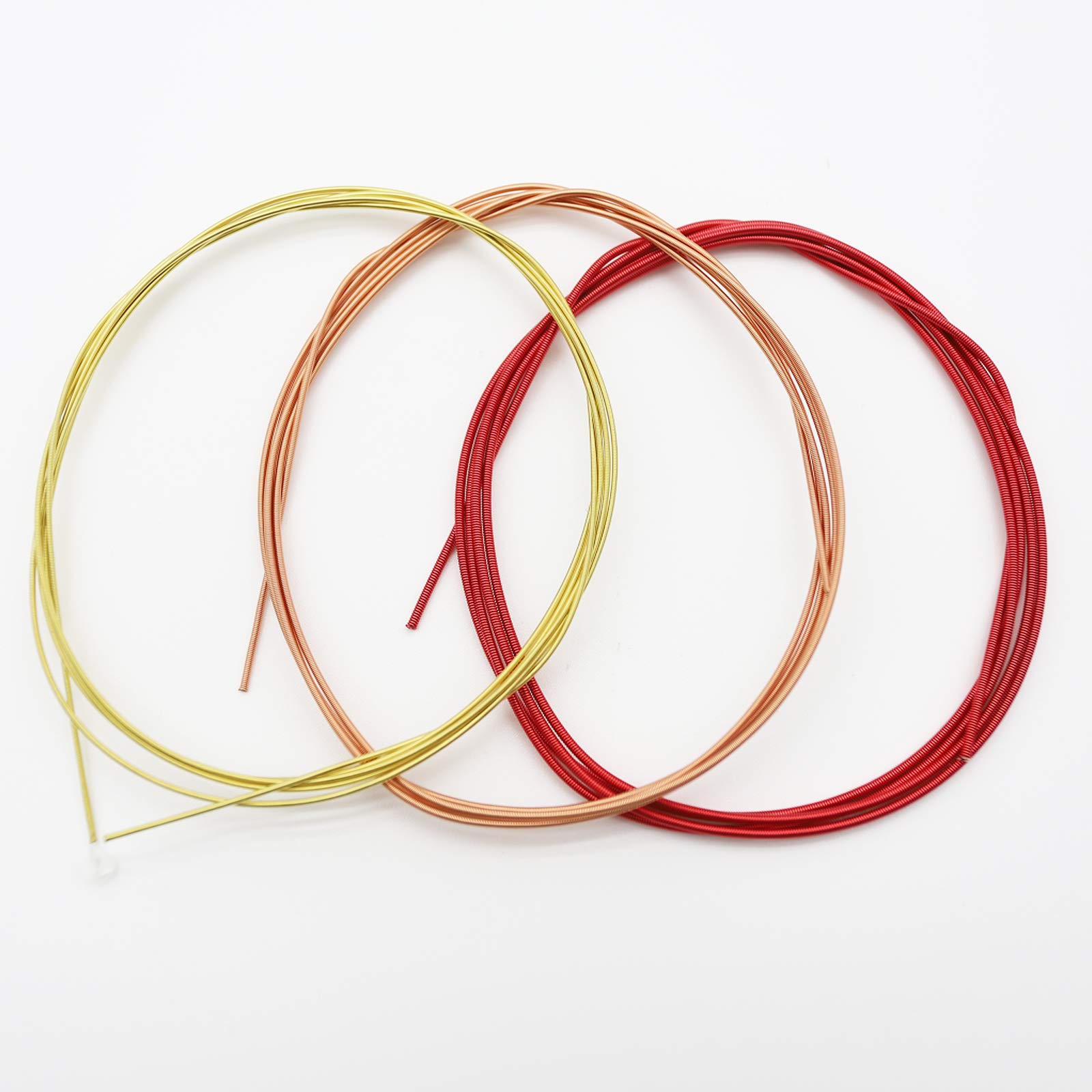 Colorful nylon classical guitar strings, nylon strings core, colorful coated copper alloy wound, normal tension. 028-.043
