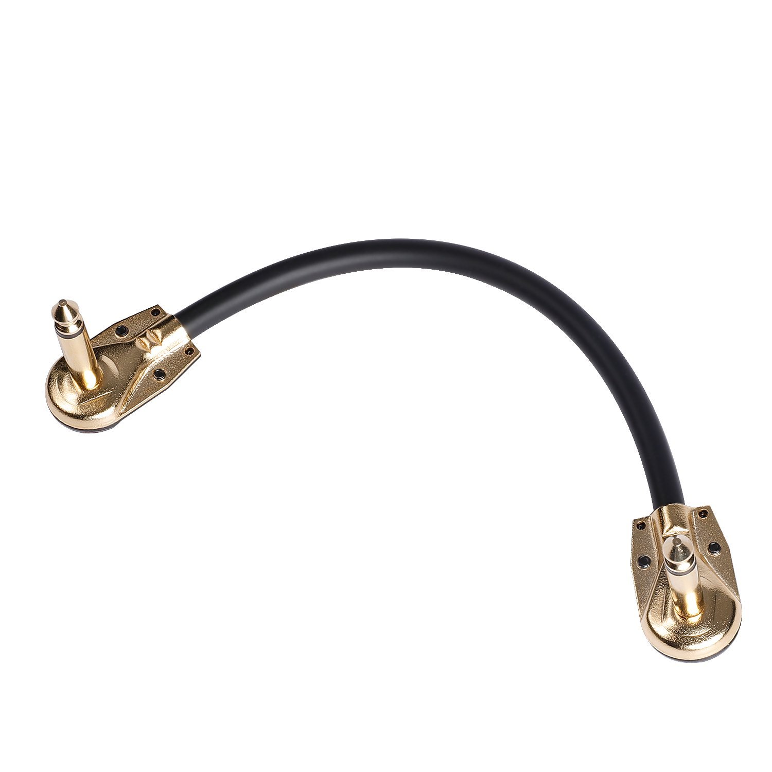 Donner Guitar Patch Cables Right Angle 6 Inch 15 cm 1/4 Instrument Cables for Effect Pedals 6 Pack