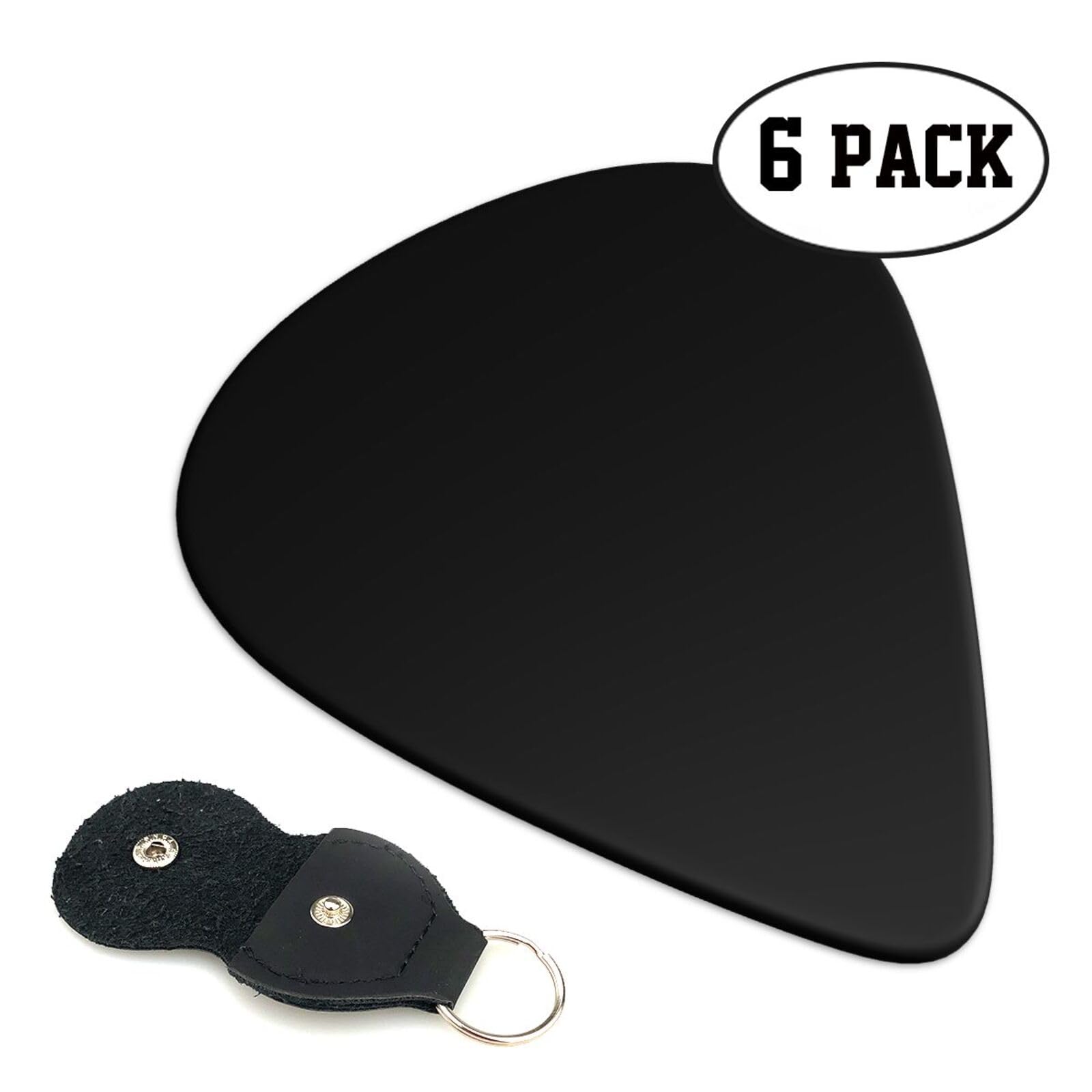 PLKIUYT Personalized 6 Pack Guitar Picks Custom Guitar Accessories Gifts Two-Side Print Add Your Picture Logo Text for Dad, Electric Guitar Players, Friends, SlateGray, 0.96mm