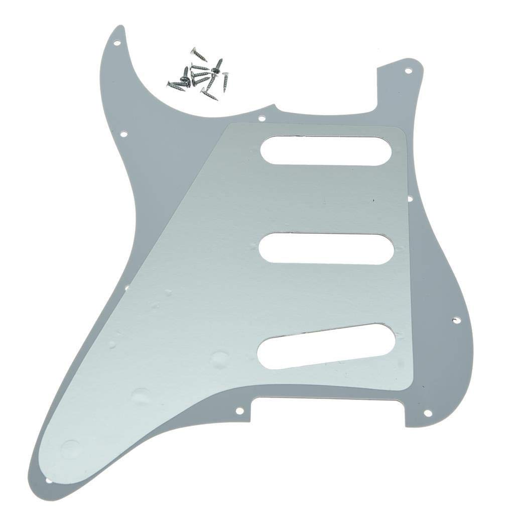 Dopro 11 Hole Vintage 62 Strat ST SSS Single Coil Pickups Guitar Pickguard Plate with Screws for Fender 62 Stratocaster Red Tortoise