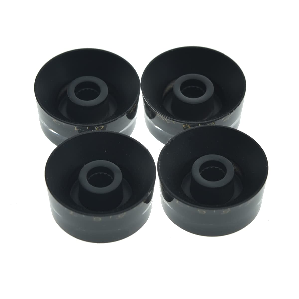 Dopro 4pcs Black with Gold Number Guitar Speed Dial Knobs Control Knob fits LP Guitar