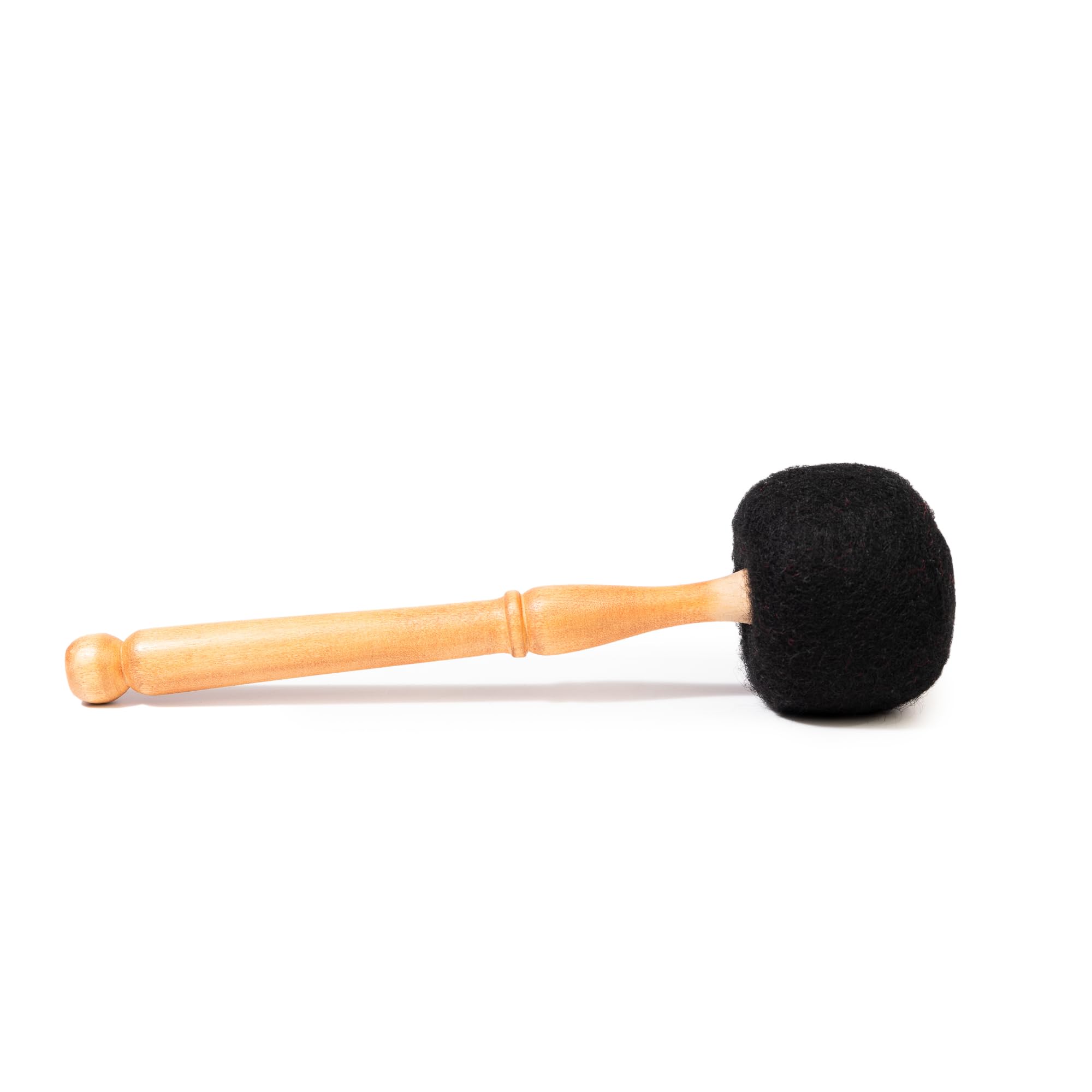 Drum Mallet Wool Felted Drum Stick – 9 Inches Wool Mallet for Gongs & Large Singing Bowls by Himalayan Bazaar