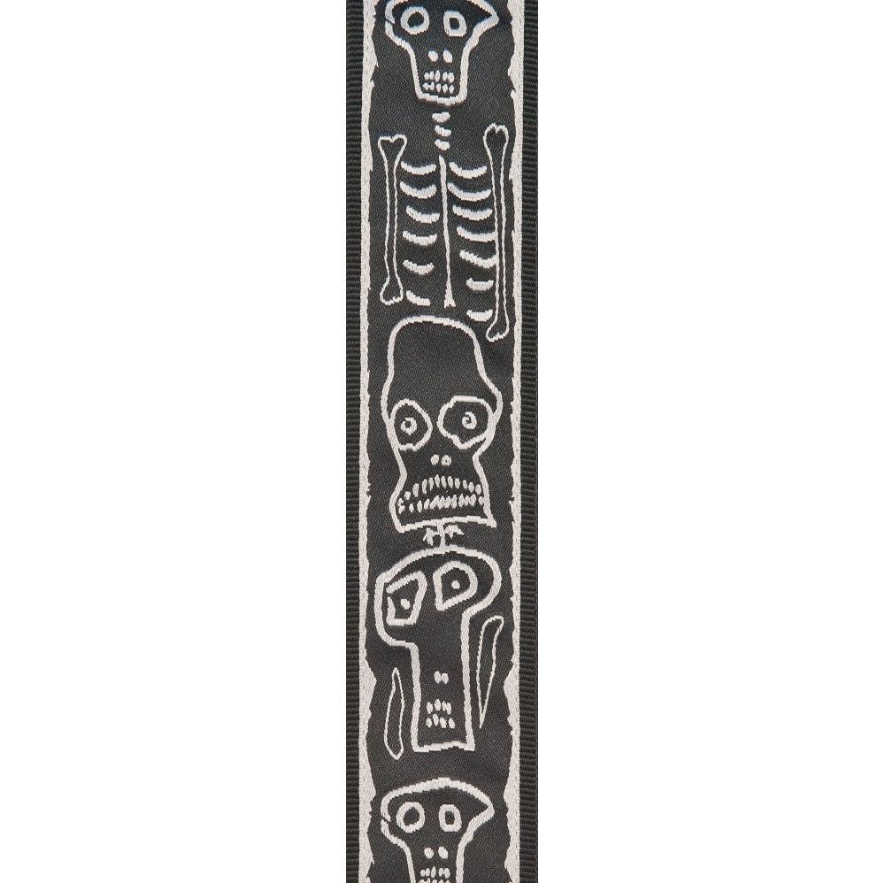 D’Addario 50JS01 Planet Waves Joe Satriani Guitar Strap, Skull n’ Bones