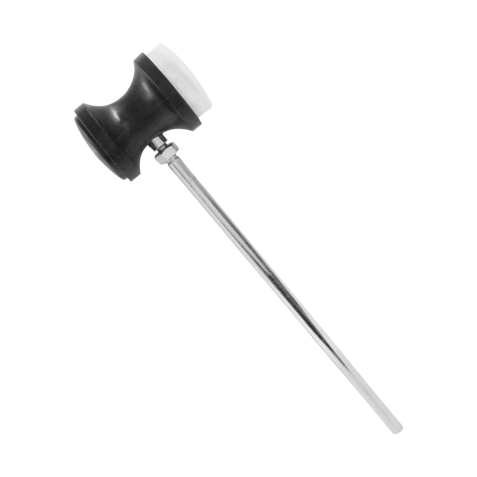 Seimneire 1 Pack Black Double Kick Bass Drum Pedal Beater Mallet