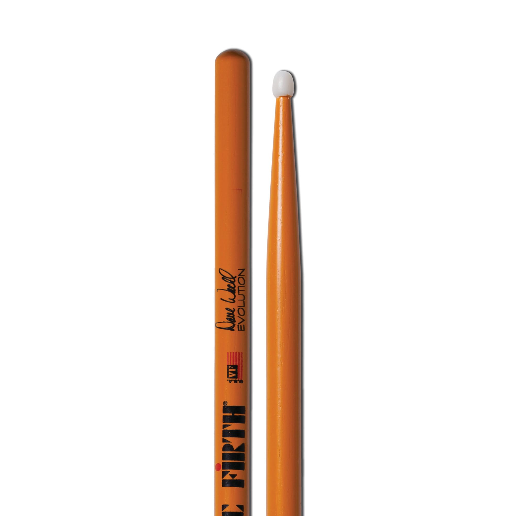 Vic Firth Signature Series Dave Weckl Evolution Nylon Tip Drumsticks – 6‑Pack Bundle with Austin Bazaar Polishing Cloth