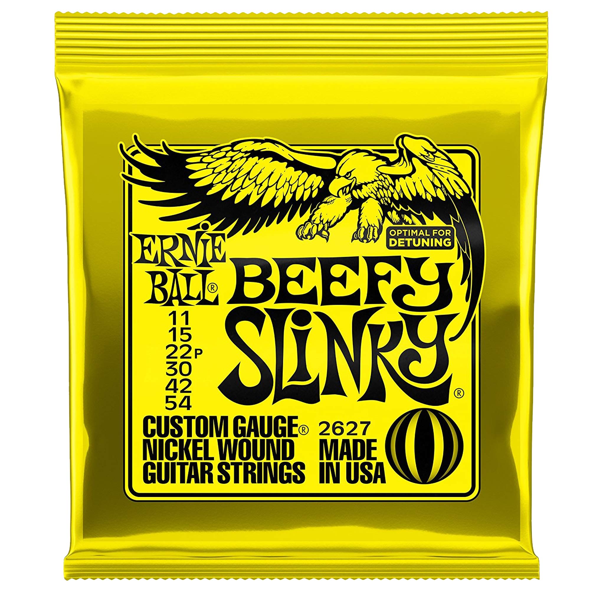 Ernie Ball 2627 Beefy Slinky Nickel Wound Electric Guitar Strings – 3 PACK