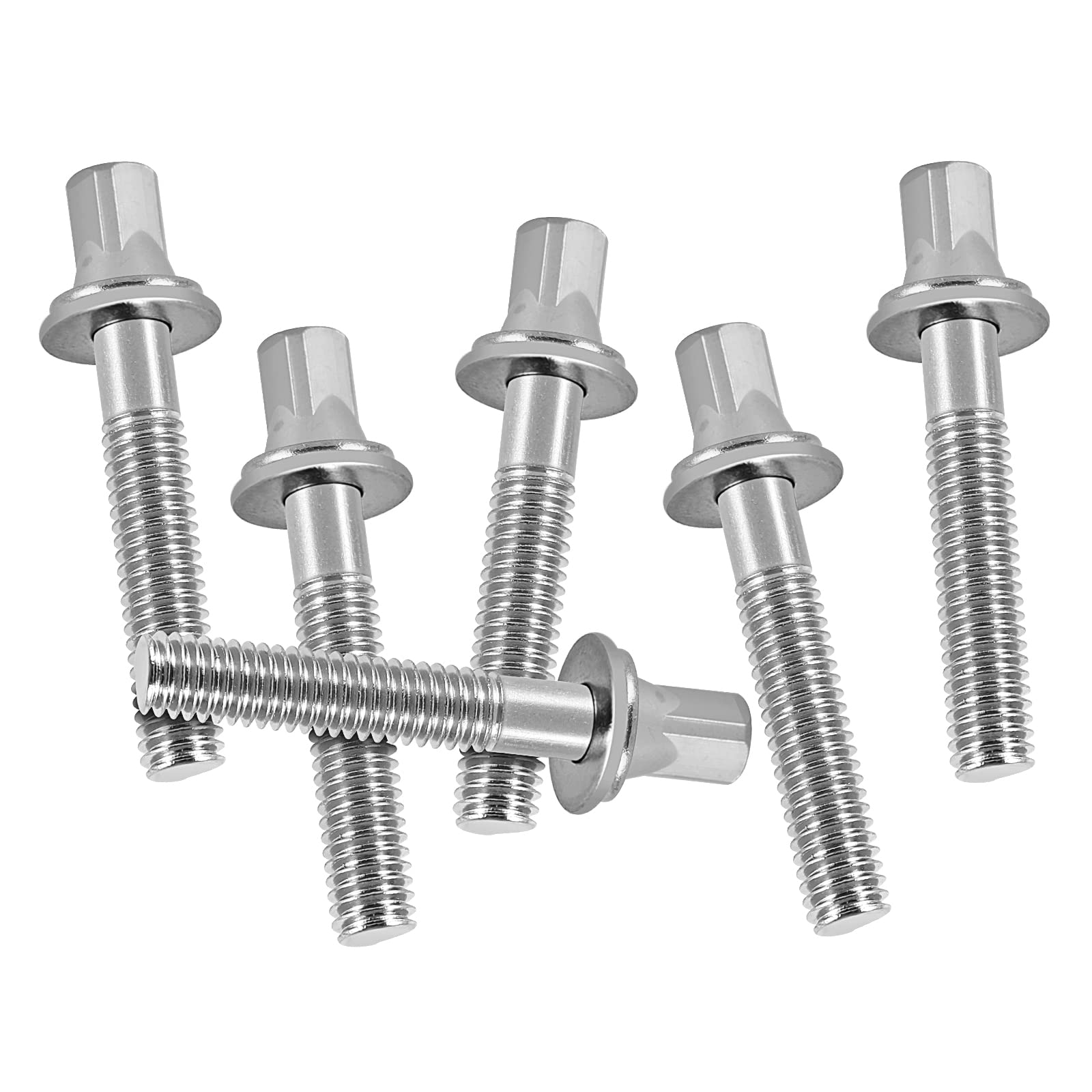 EASTROCK Drum Tension Rods Drum Screw 6 Pack M5X1 4/5 Inch