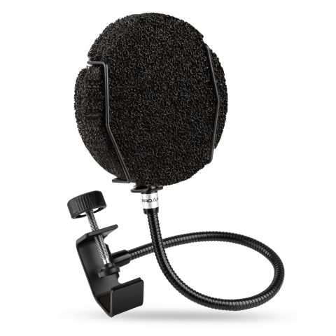 PROAR Pop Filter for Microphone with Multi-Layer Screen, Flexible Gooseneck