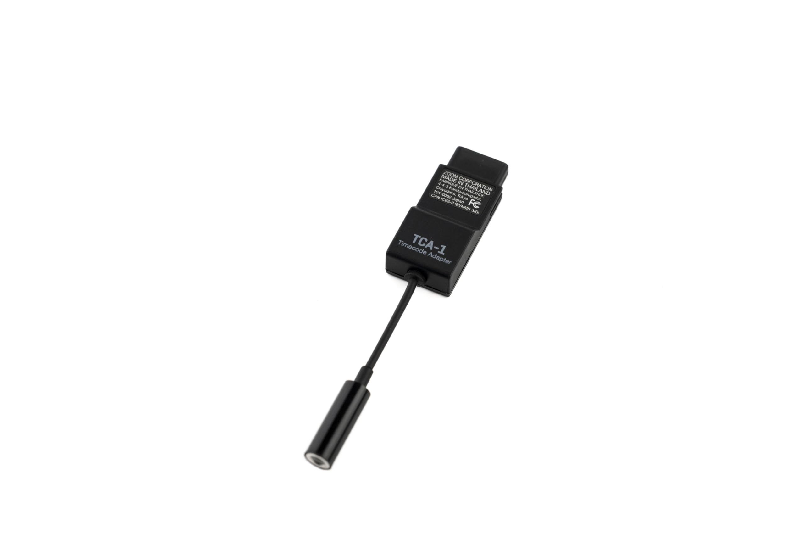 Zoom TCA-1 Timecode Adapter for Filmmakers, Compatible with H6studio, H5studio, H6essential, H4essential, H2essential & F3, Precision TCXO Generator with 3.5mm TRS I/O