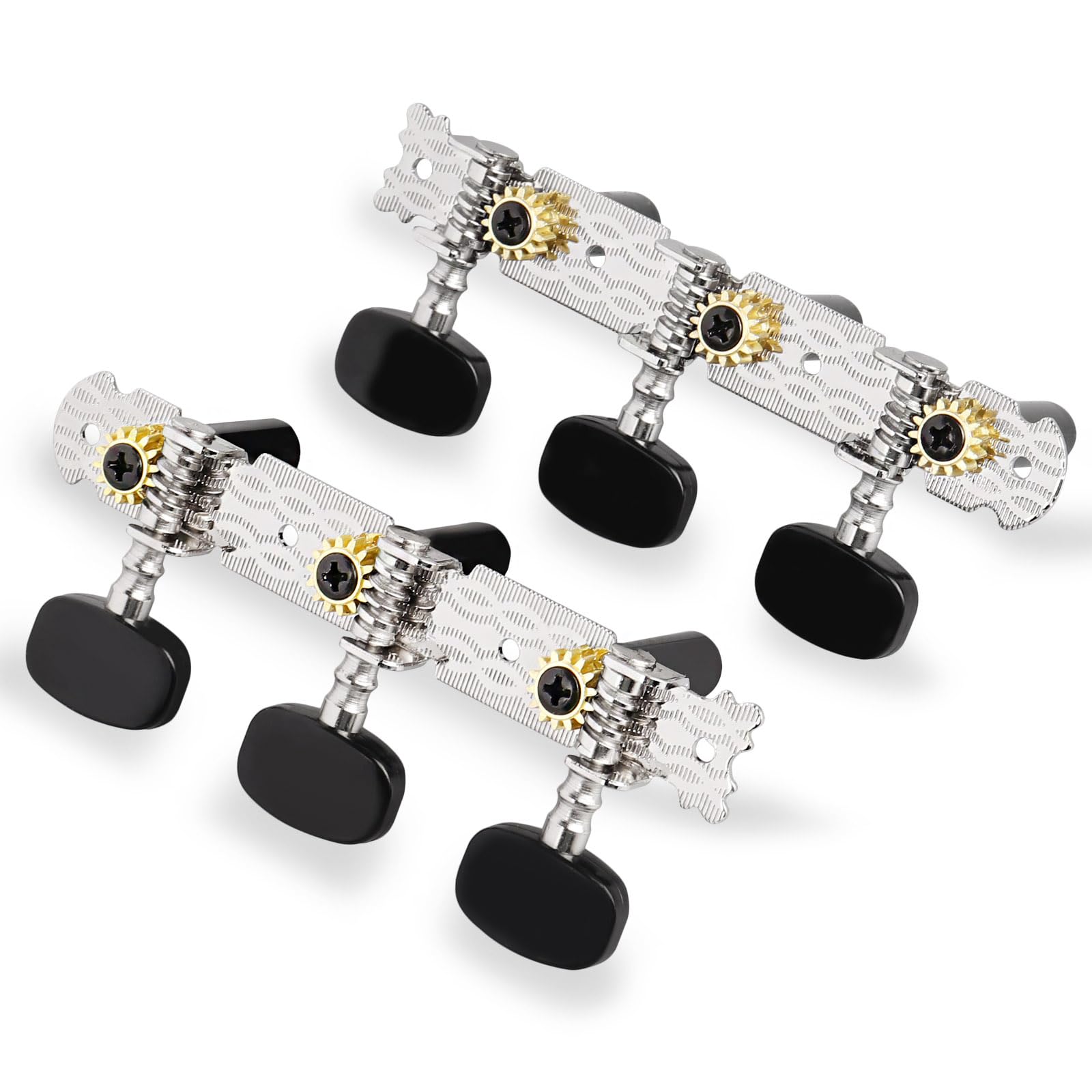 Mr.Power Guitar Tuners 6 Strings Pegs for Guitarist Players Black Button