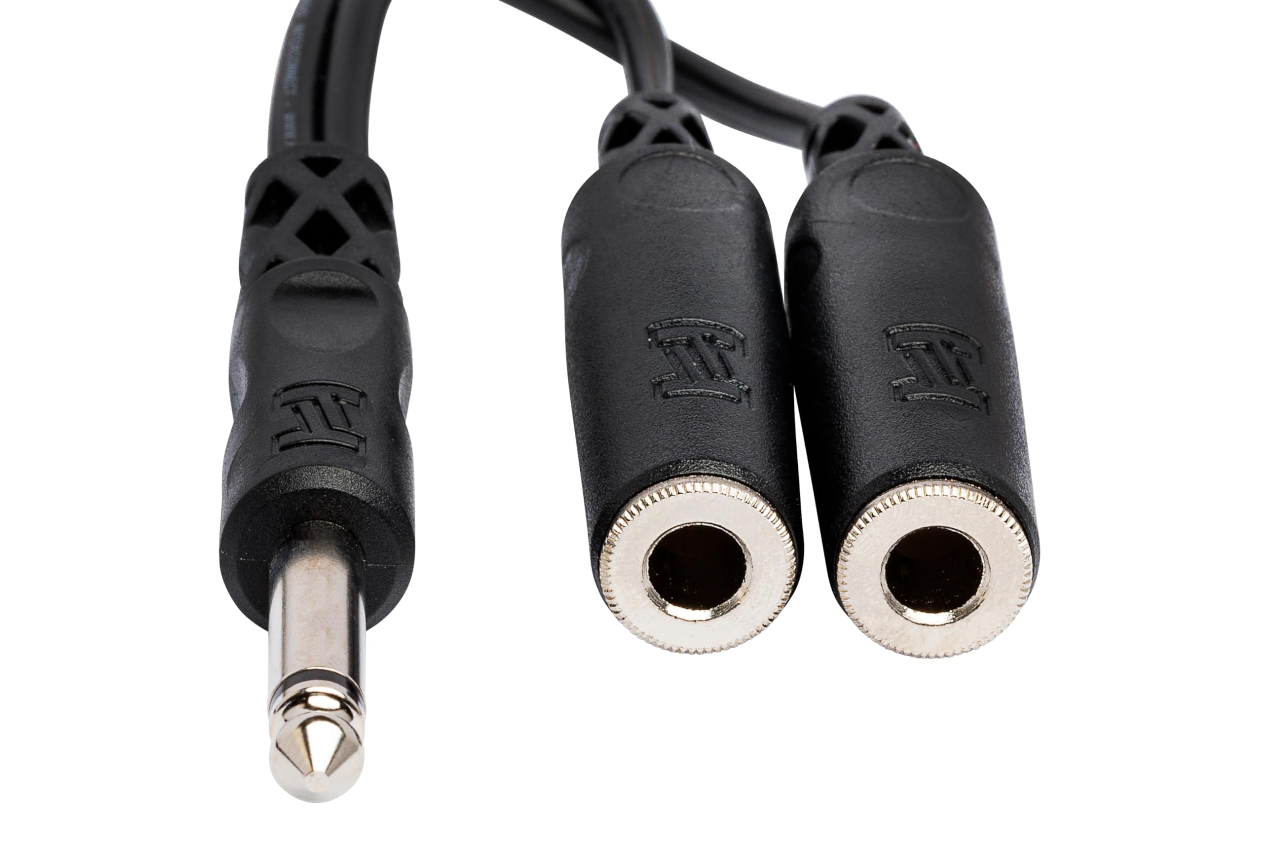 Hosa YPP-111 1/4″ TS to Dual 1/4″ TSF Y Cable (Pack of 2)