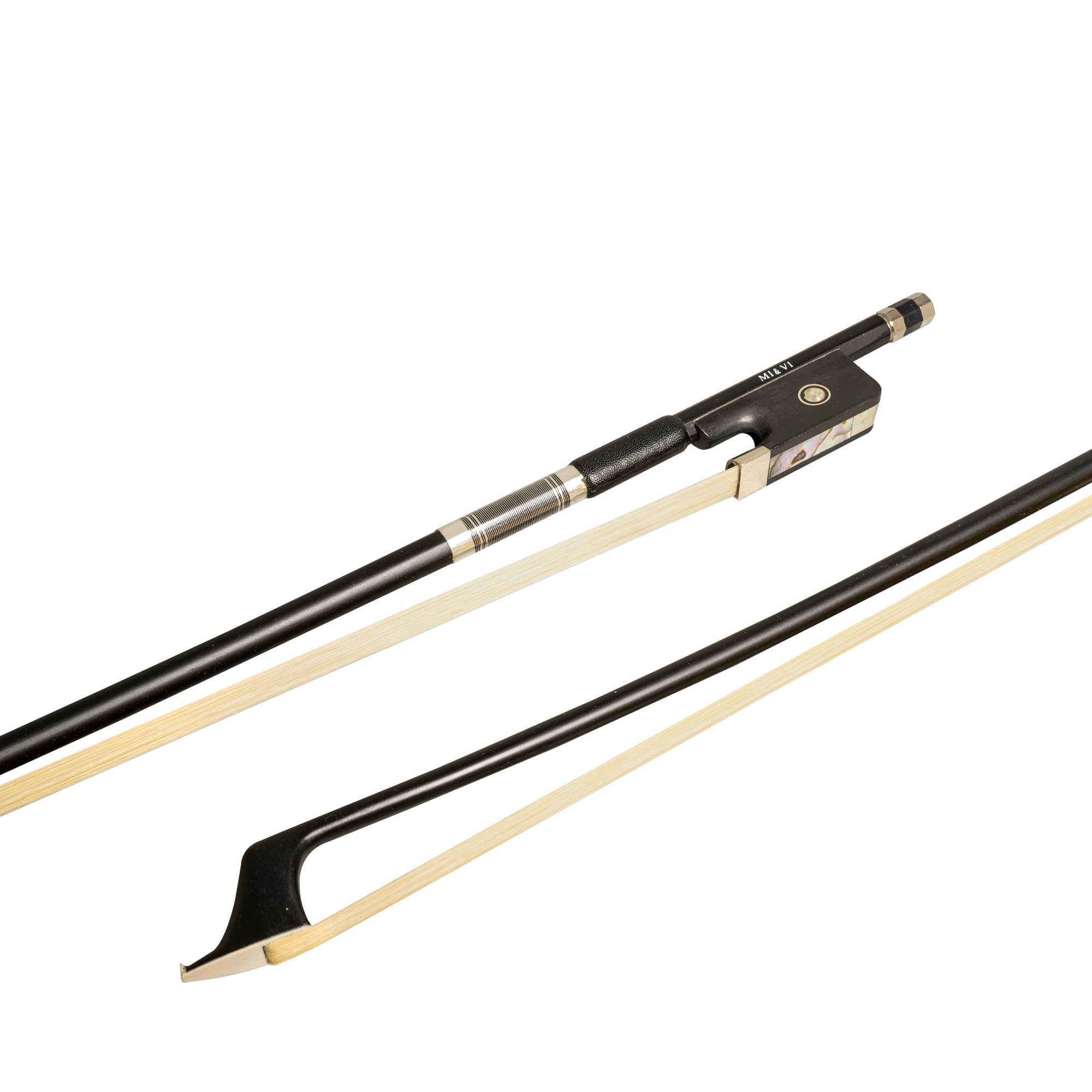 MI&VI CB-720 Classic Carbon Fiber Cello Bow (Full Size 4/4) with Case Included | Ebony Frog | Well Balanced | Mongolian Horse Hair – MIVI Music
