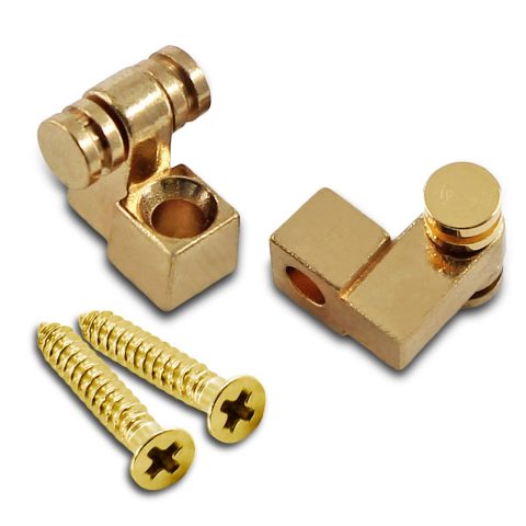 Jersvimc 2 Pcs Guitar Roller String Tree, Gold, for Tele Start