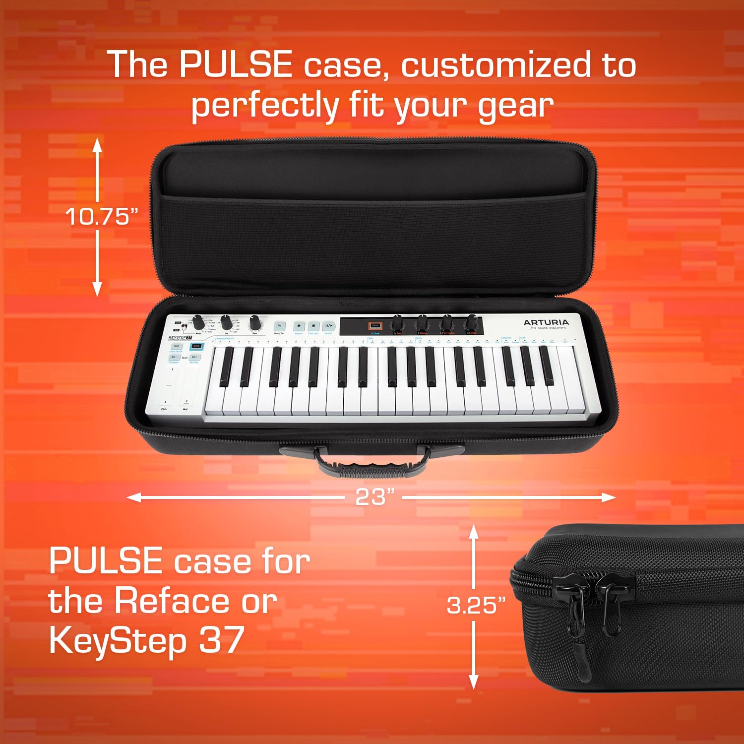 ANALOG CASES Yamaha Reface & Arturia KeyStep 37 Case – PULSE Hard Case