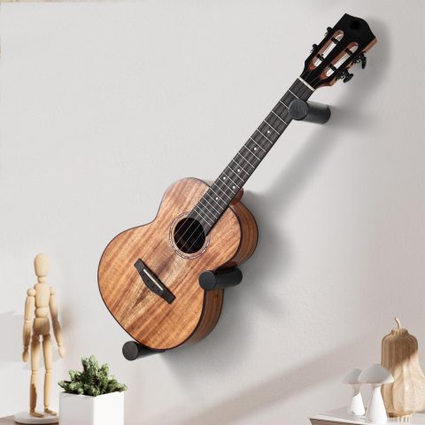 DAZZLIFE Ukulele Horizontal Hangers for Wall Wooden Wall Mount (Wood Color)