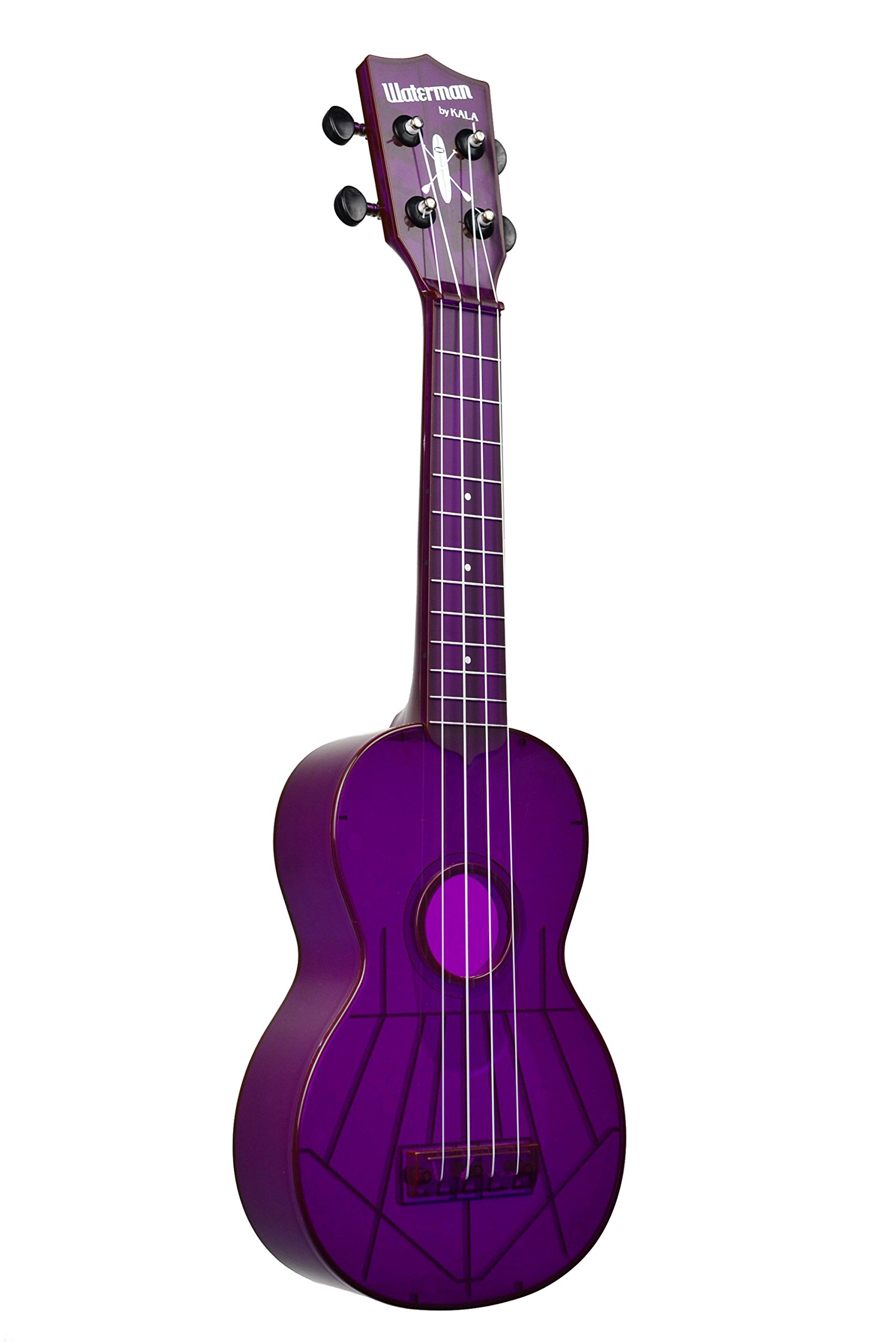 Kala 4-String Ukulele, Fluorescent Purple, Soprano (KA-SWF-PL)