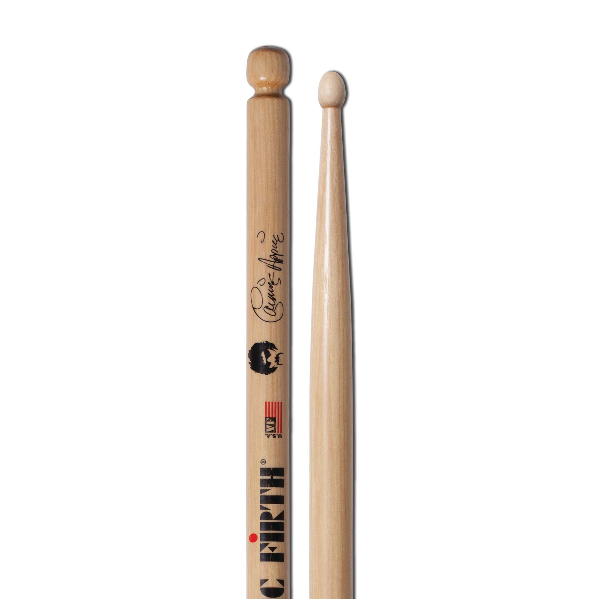 Vic Firth Signature Series Carmine Appice Drumsticks – 3‑Pack Bundle with Austin Bazaar Polishing Cloth