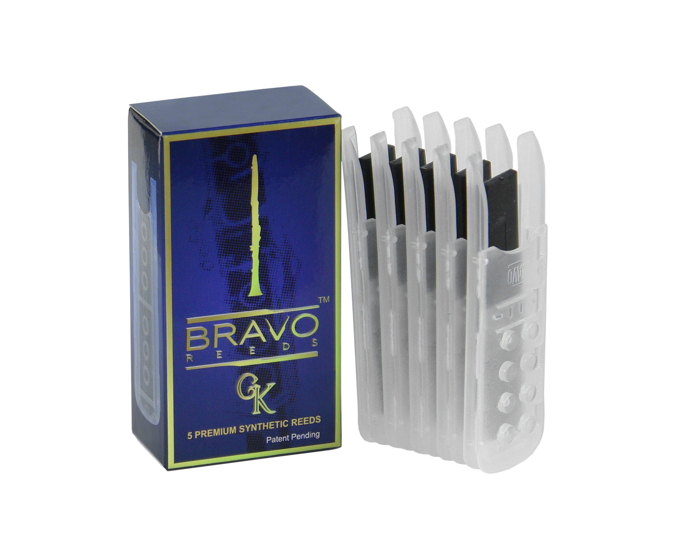 Bravo Synthetic Reeds for Bb Clarinet – Strength 3.5 (Box of 5), Model BR-C35