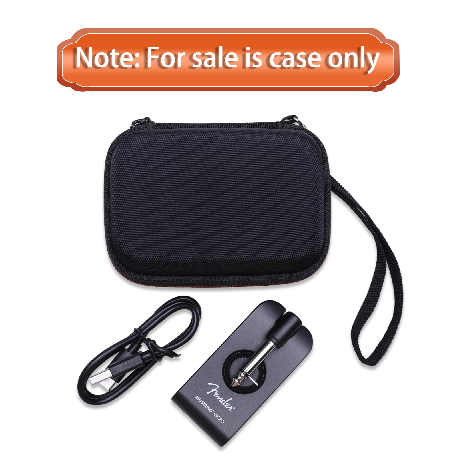 LTGEM Carrying Case for Fender Mustang Micro/Mustang Micro Plus Headphone Amplifier (Case Only)