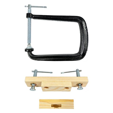 POIET Acoustic Guitar Bridge Clamp, Bridges Repair Tool, Fixture Clip Guitar Maintenance Clamp, Wooden Guitar Bridge Clamp Guitar Accessory for Luthier, with Fixture