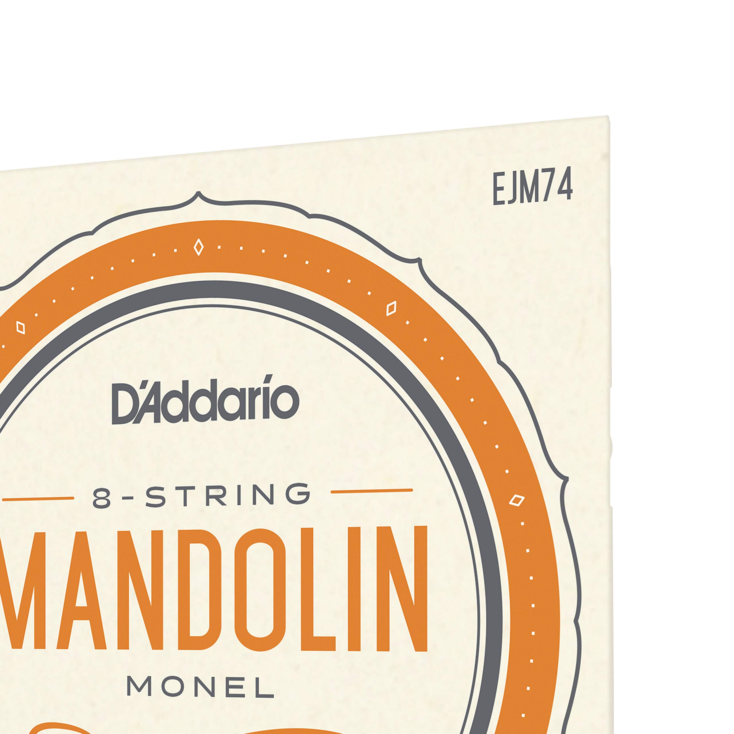 D’Addario EJM74 Mandolin Monel Set, Medium, 11-40 ()