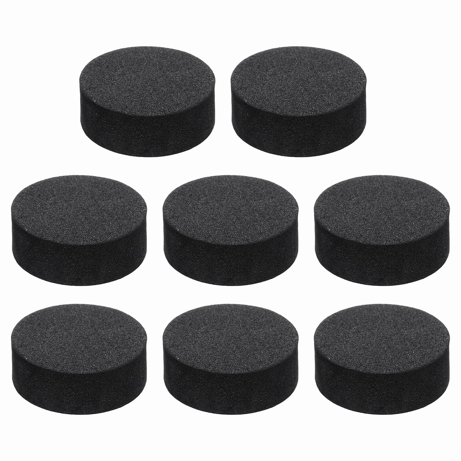 MECCANIXITY 8 Pcs Single Sided Speaker Isolation Feet Pads, 25mmx10mm Non Slip Foam Shock Absorption Base Pad Amplifier Stand Feet Mat for Speaker HiFi Home Theater Sound System, Black