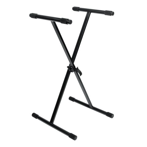 Gator Frameworks Single Brace X-Style Keyboard Stand with Adjustable Height and Leveling Feet (GFW-KEY-1000X)