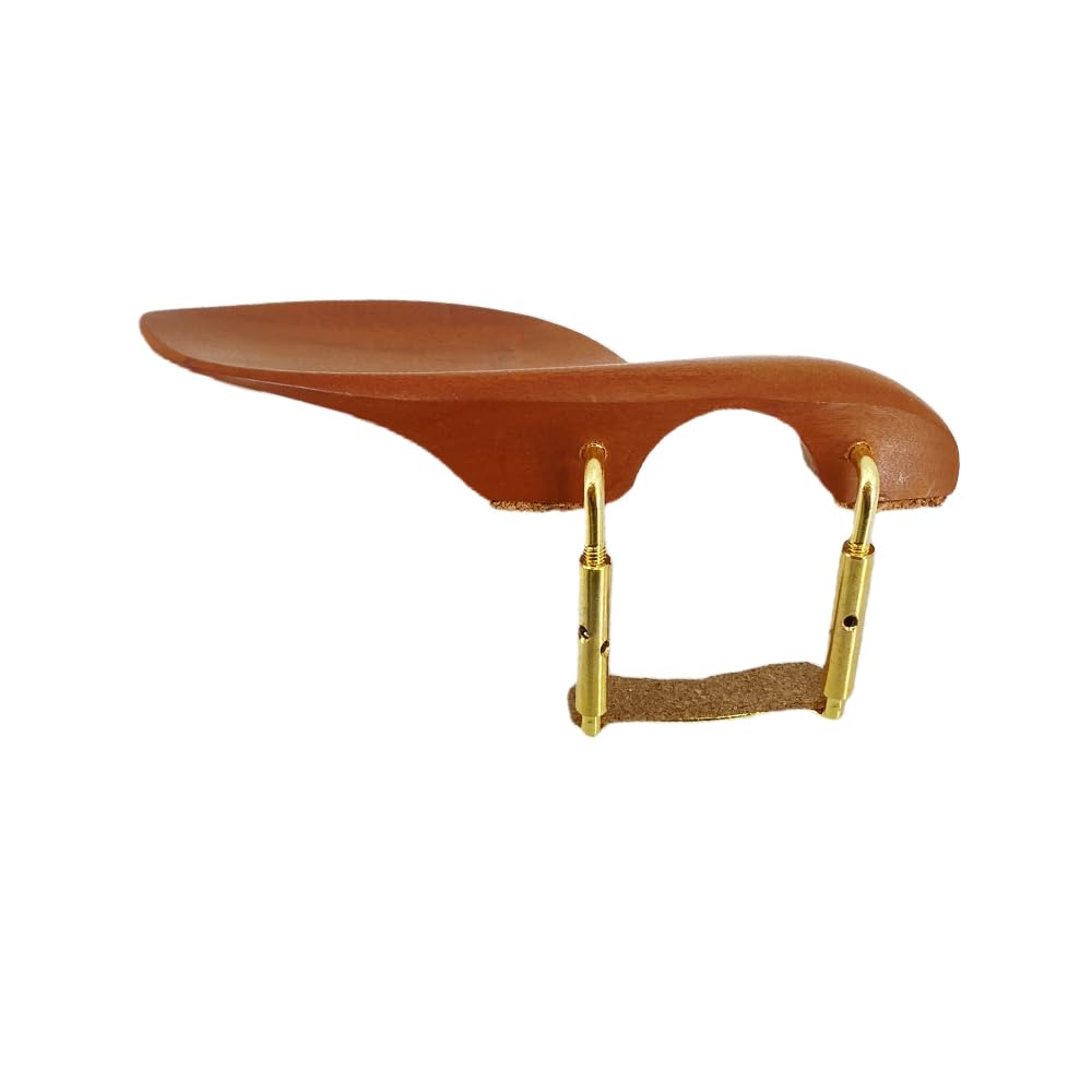 Conboxus Violin Chinrest 4/4 Full size wood Chin Rest Clamp Fiddle Violin Standard Bracket, Hypoallergenic Wood Rest,Surface Smooth (brown1)