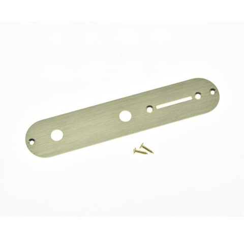 KAISH USA Specs Metal Aluminum Anodized Tele Control Plate with 3/8″ CTS Pot Holes for American/Mexican Telecaster Gold