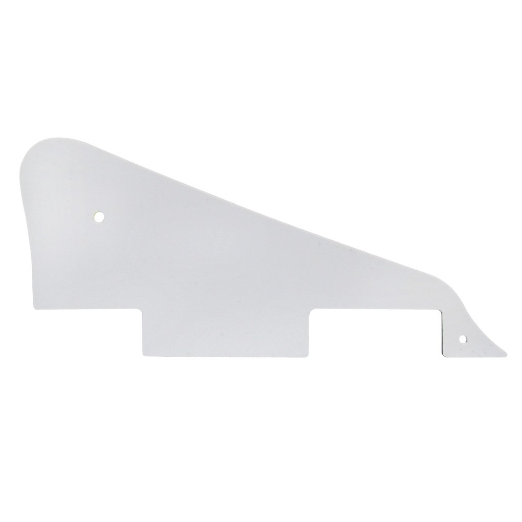 FLEOR 4Ply White Pearl Pickguard Back Plate Screws Set & Toggle Switch Plate(White) & Bracket Fit LP Style Guitar Pickguard Replacement