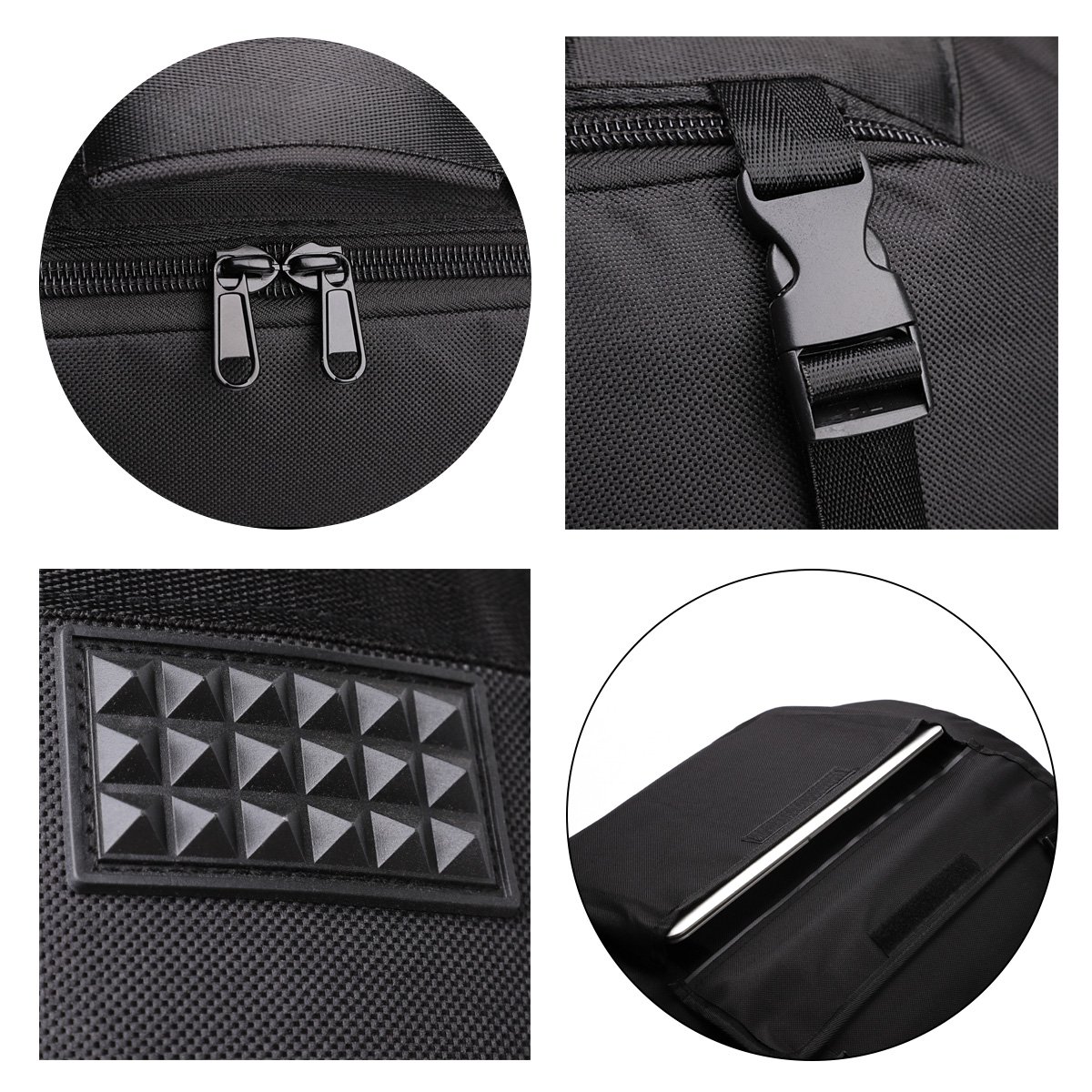 NKTM Accordion Case – Gig Bag for 120 Bass Accordion – Straps & Accessories – Soft Case (20.5 x 17 x 9.8 in)