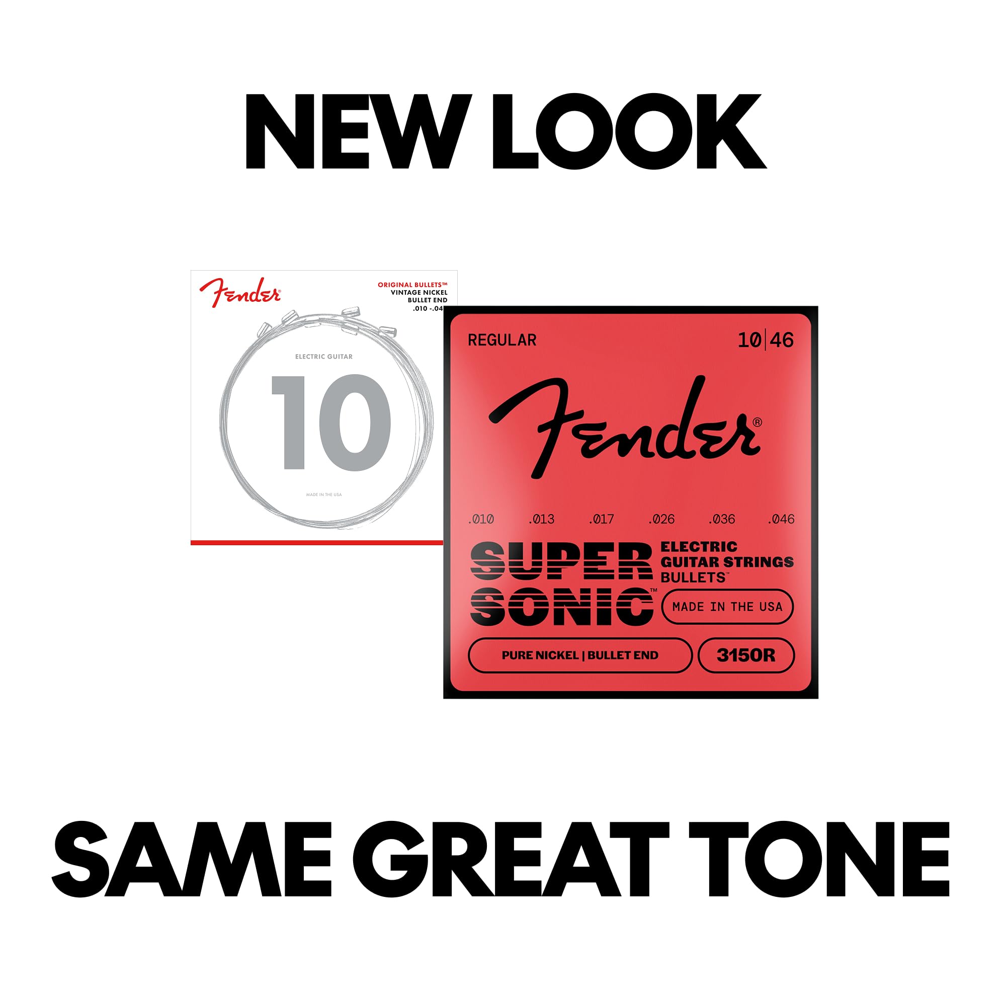 Fender Electric Guitar Strings – .10-.046