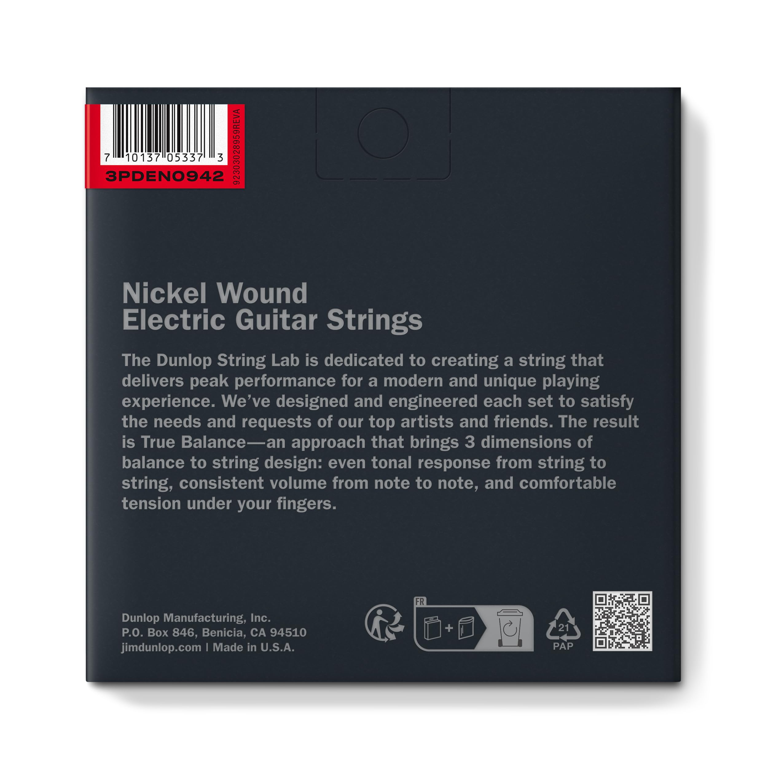 Nickel Wound Electric Guitar Strings 09-42 | 3-Pack