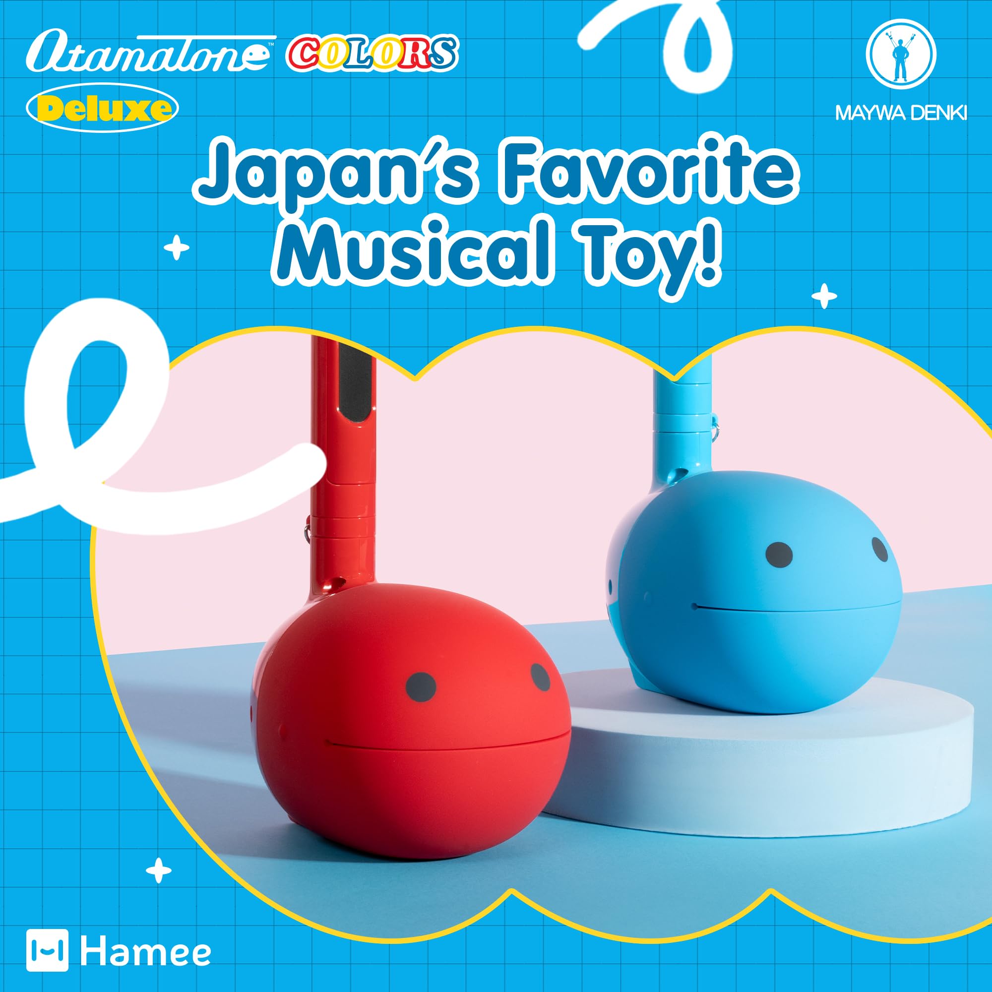 Otamatone Deluxe Japanese Electronic Synthesizer Musical Instrument – Blue
