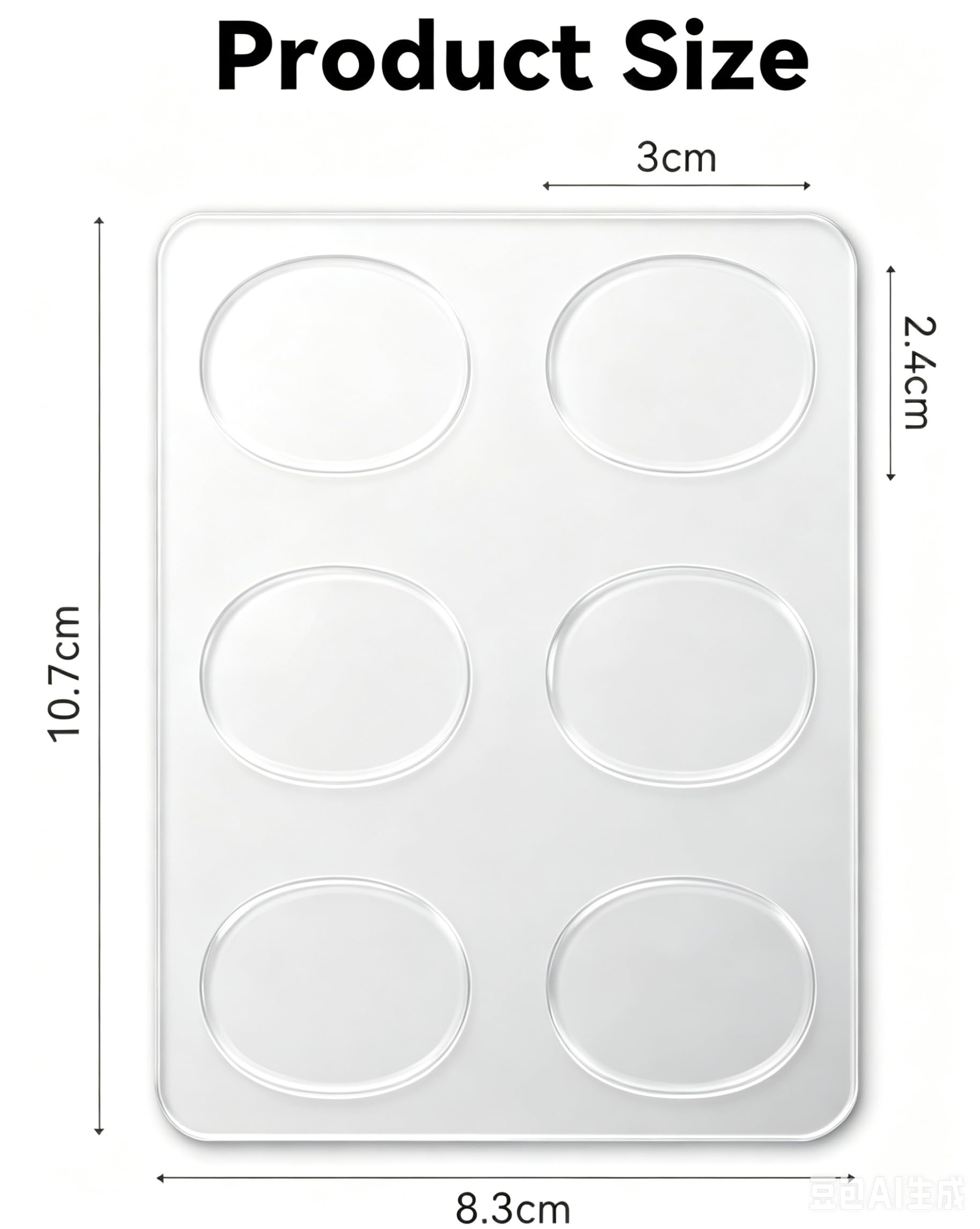EASTROCK Round Drum Dampeners Gels Silicone Gel Pads 30 Pieces,Transparent