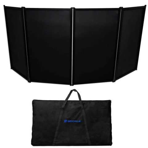 Rockville RFAAC Black 112″ x 48″ DJ Event Facade Lightweight Aluminum Frame