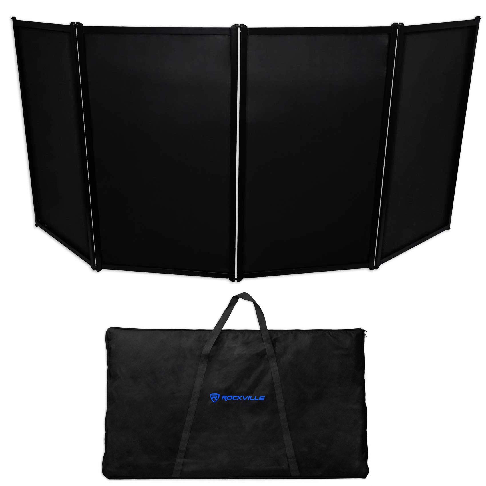 Rockville RFAAC Black 112″ x 48″ DJ Event Facade Lightweight Aluminum Frame