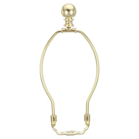 PATIKIL 7 Inch Lamp Harp Kit with Finial, 1 Set Gold Bracket Holder