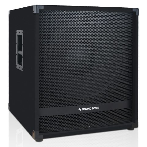 Sound Town METIS Series Powered Subwoofer 2400 Watts 18″, with Class-D Amplifier, 4-inch Voice Coil, High-Pass Filter (METIS-18PWG)