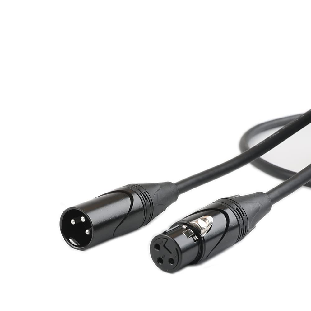 MFL. Flexible DMX Cable 15 ft 3 Pin Signal XLR Male to Female Cable Wire for Stage Lighting DJ Lights, 1 Pack