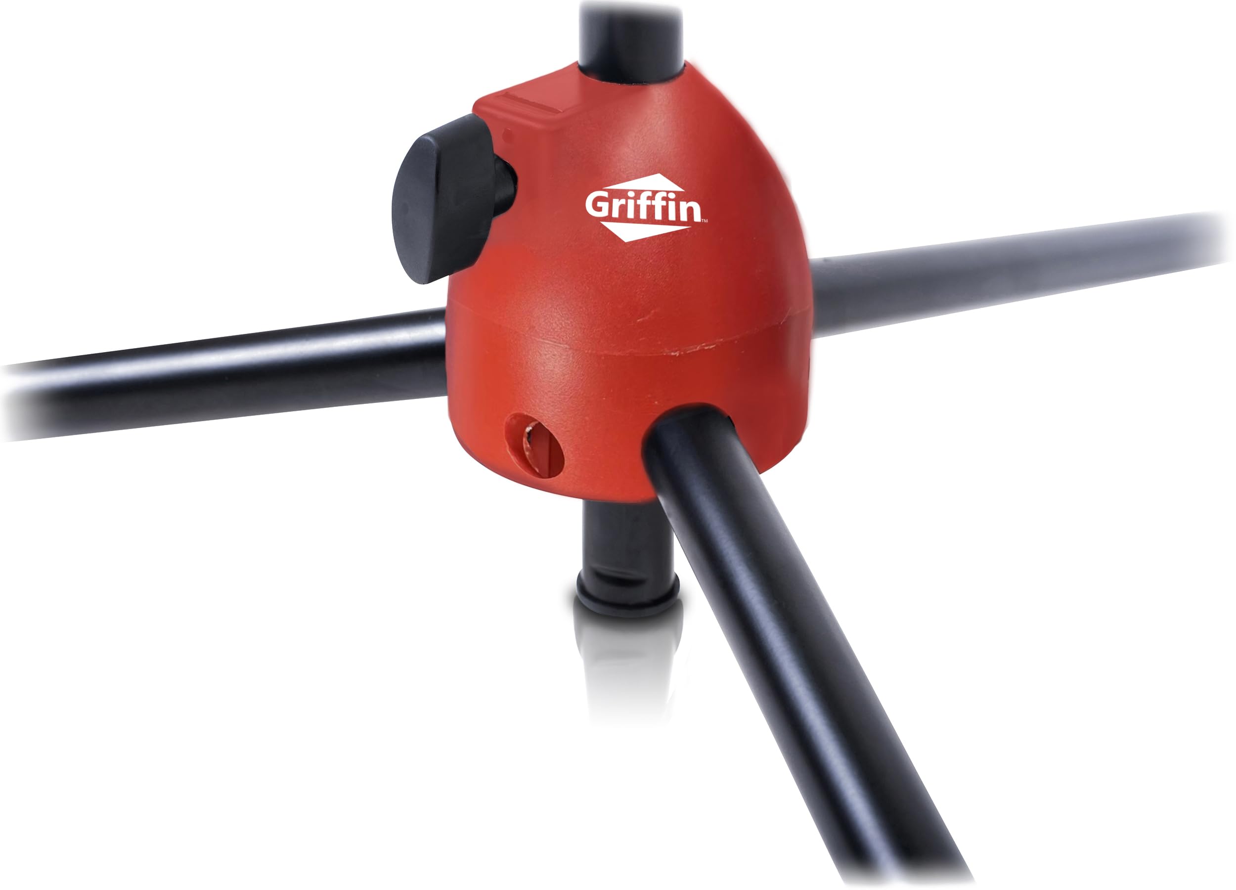 GRIFFIN Microphone Stand (StageLOCK Series) with Telescoping Boom Arm & Mic Clip – Tripod Leg Base, Collapsible Arm for Studio, DJ, Karaoke Use