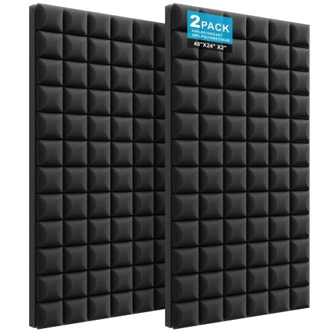 JBER 2Pack Acoustic Foam Panels, Mushroom Sound Proof Foam Panels for Walls