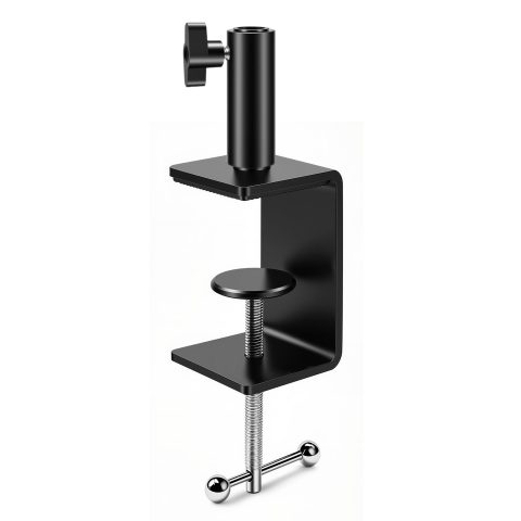 KBG-47 Metal Mic Desk Clamp, 12mm Socket, 5/8-27 and 3/8-16 Threads