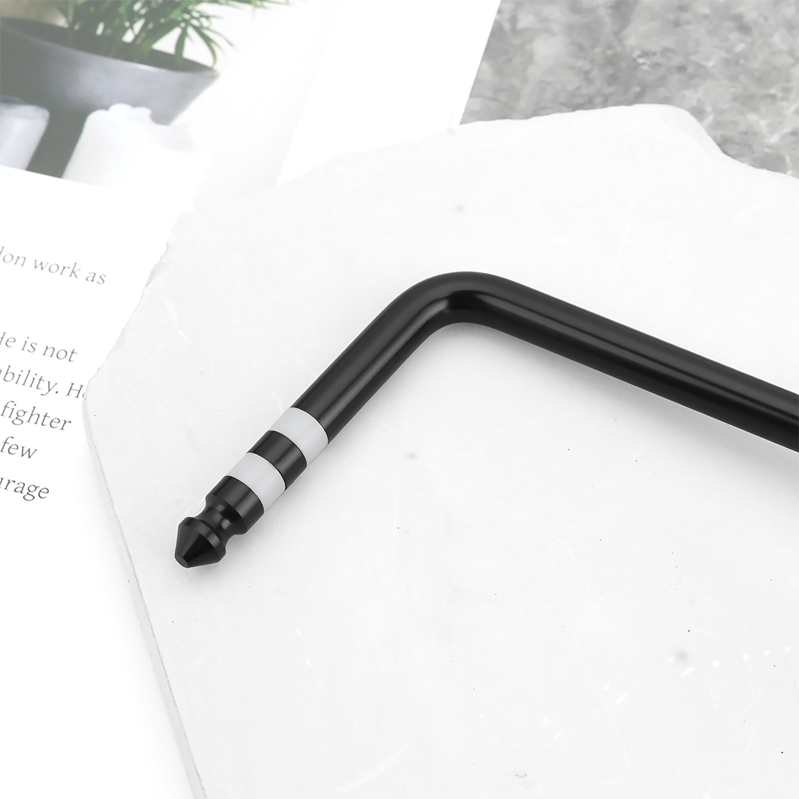 Briny River 2Pcs 6mm Guitar Tremolo Arm Compatible with Ibanez Edge Lo-Pro Compatible with Edge Pro Black