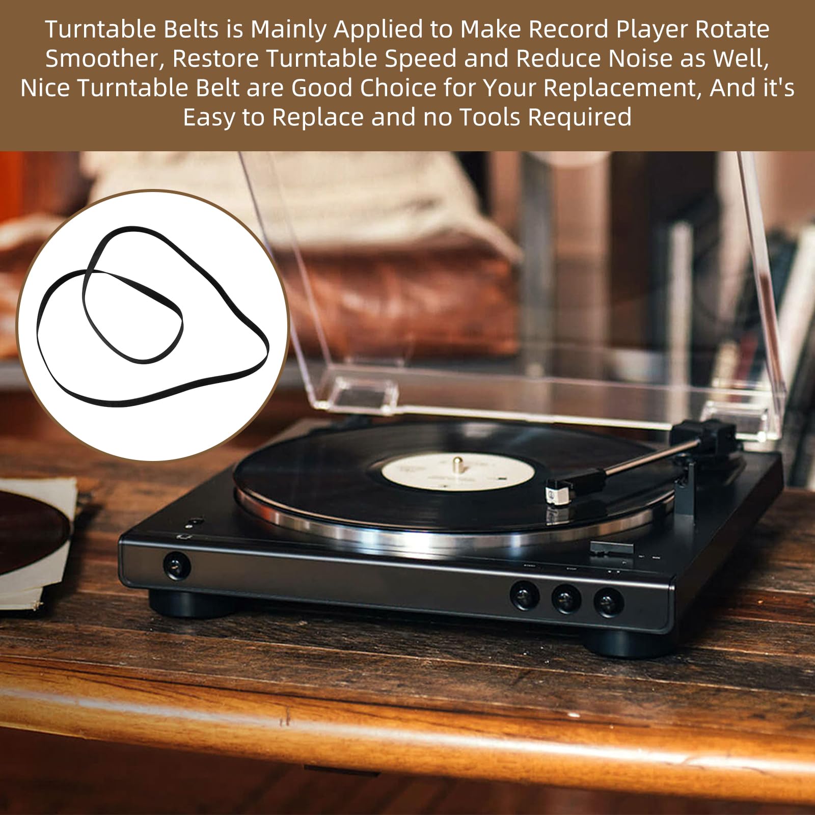 Turntable Belt for Audio-Technica AT-PL50 AT-LP60 Automatic Turntables
