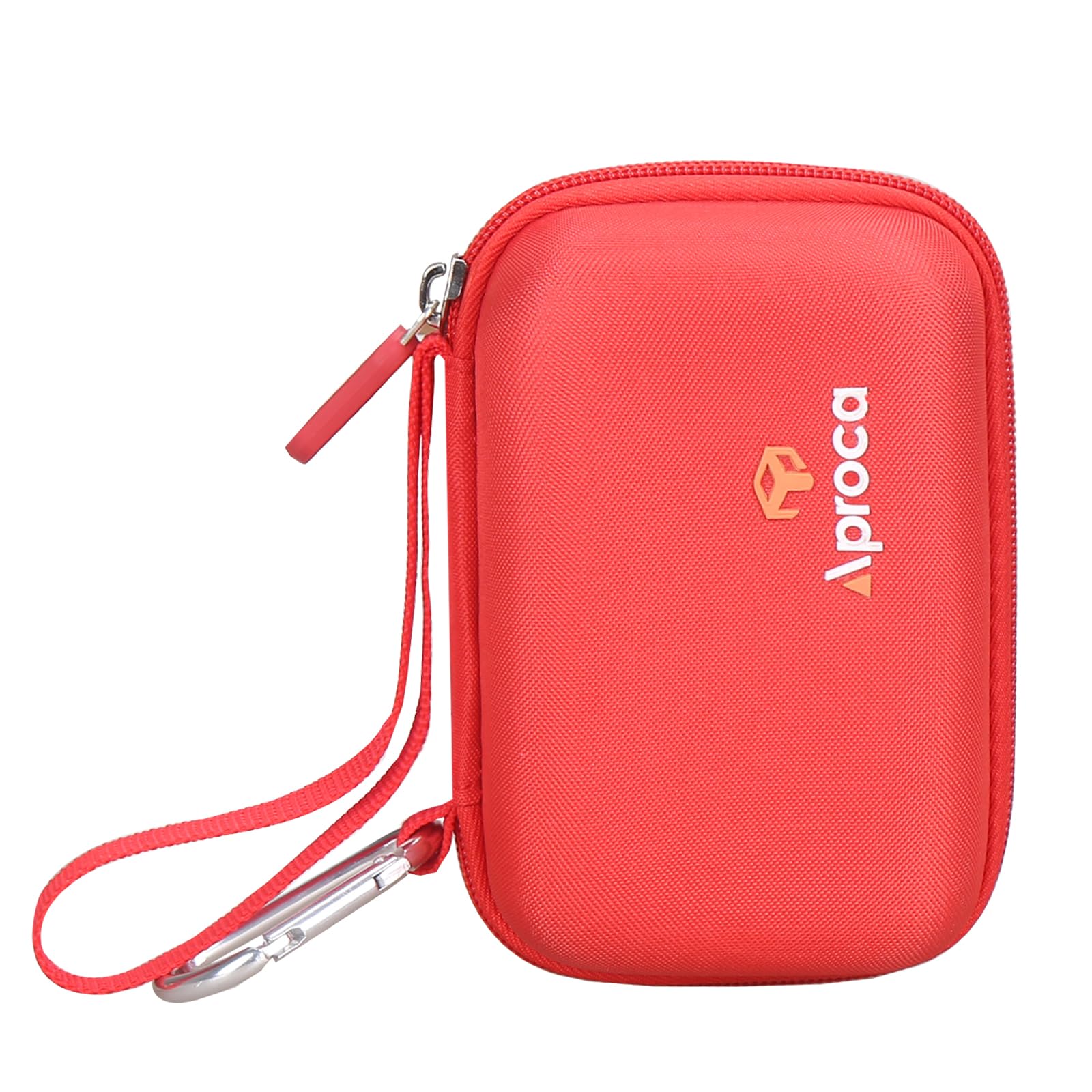 Aproca Case Compatible with JBL Go 4 / Go 3 Ultra-Portable Waterproof Dustproof Bluetooth Speaker, Portable Storage Bag for Accessories -Red (Case Only)